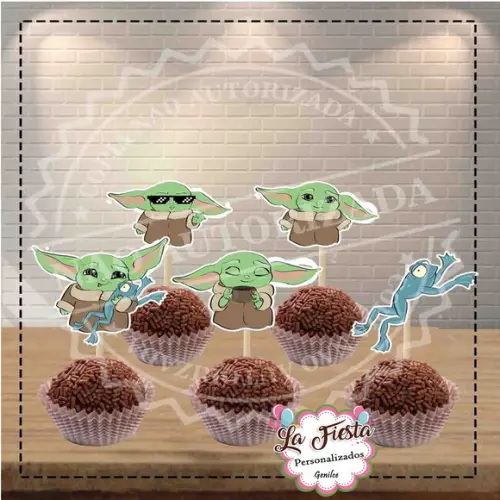 Toppers para docinho Baby Yoda