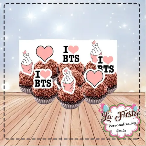 Toppers para Docinho Banda Bts