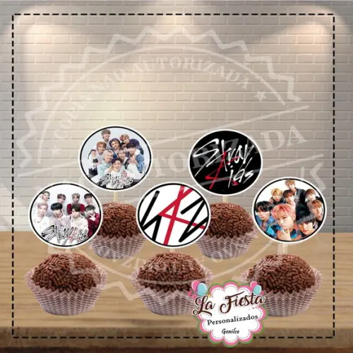 Toppers para Docinho Banda Stray Kids