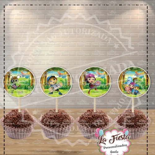 Toppers para docinho Beat Bugs
