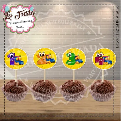 Toppers para docinho Bob o Trem