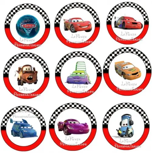 Toppers para Docinho Carros 2