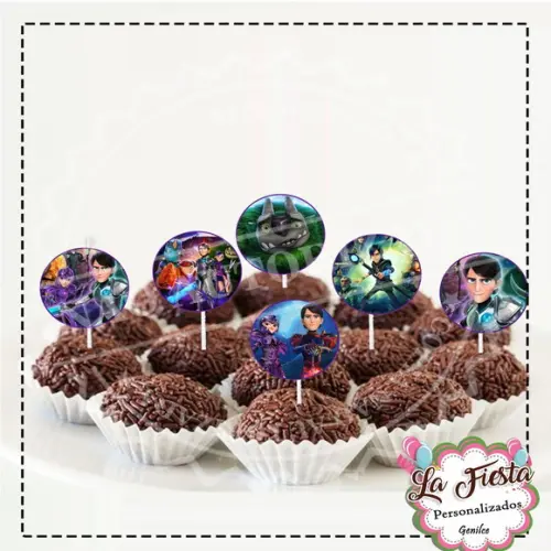 Toppers para docinho Caçador de Trolls