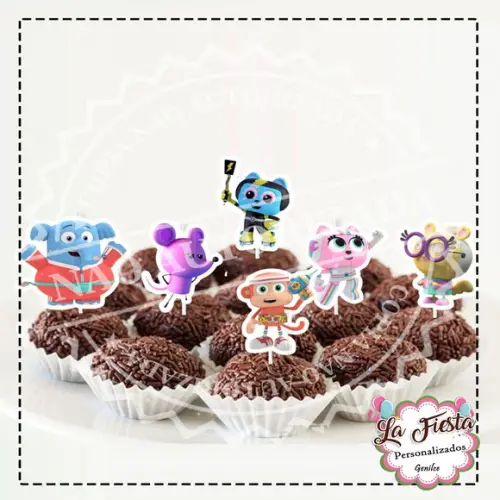 Toppers para docinho Chico Bon Bon