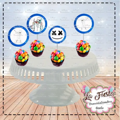 Toppers para docinho DJ marshmallow