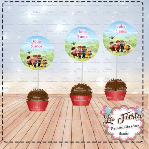 Toppers para docinho Detetives da Natureza