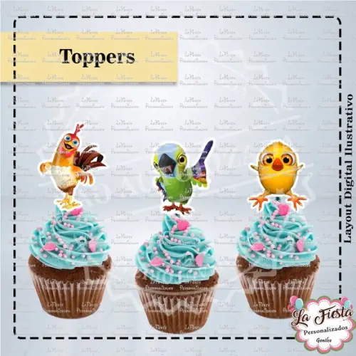 Toppers para docinho Fazenda do Zenon