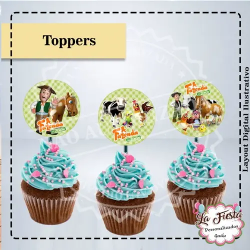 Toppers para Docinho Fazenda do Zenon