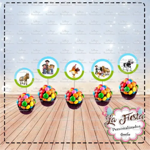 Toppers para Docinho Fazenda do Zenon
