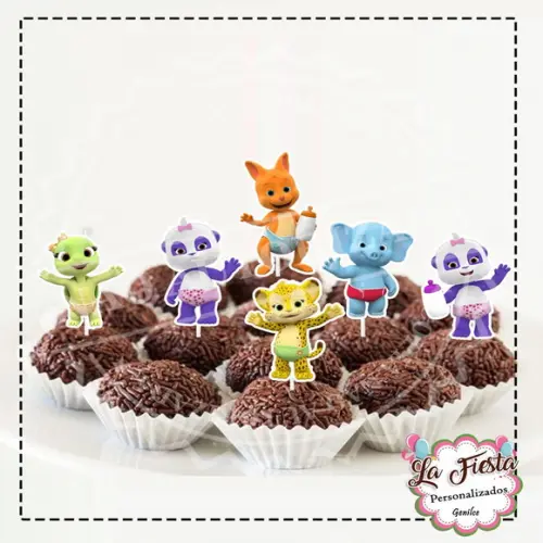 Toppers para docinho Festa das palavras