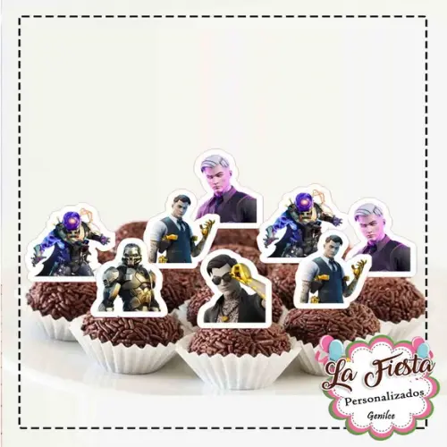 Toppers para Docinho Fortnite Midas