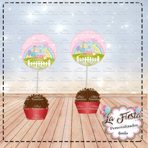 Toppers para Docinho Galinha Pintadinha Candy