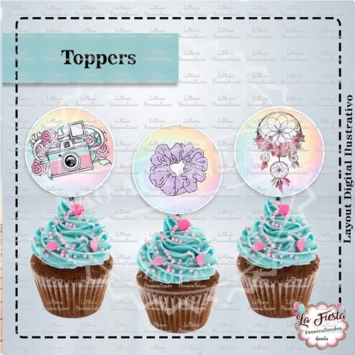 Toppers para docinho Good Vibes