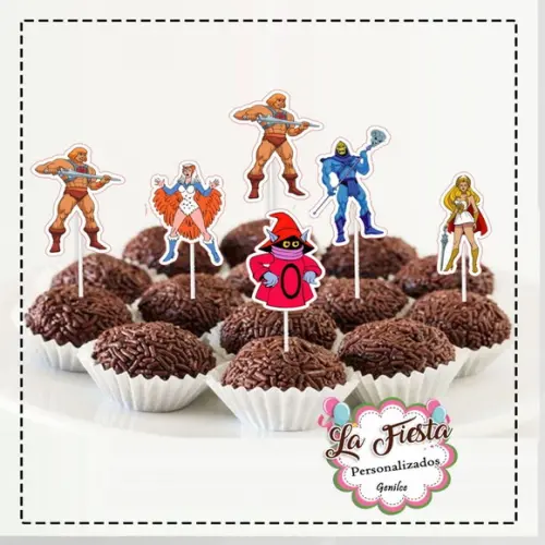 Toppers para Docinho He Man e She Ra
