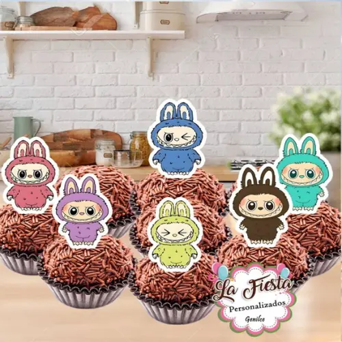 Toppers para Docinho Labubu