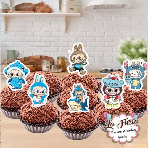 Toppers para Docinho Labubu