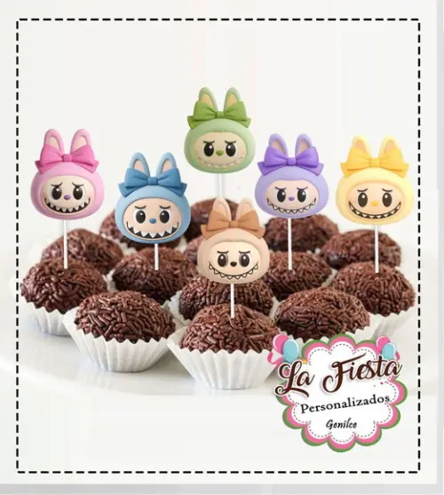 Toppers para Docinho Labubu