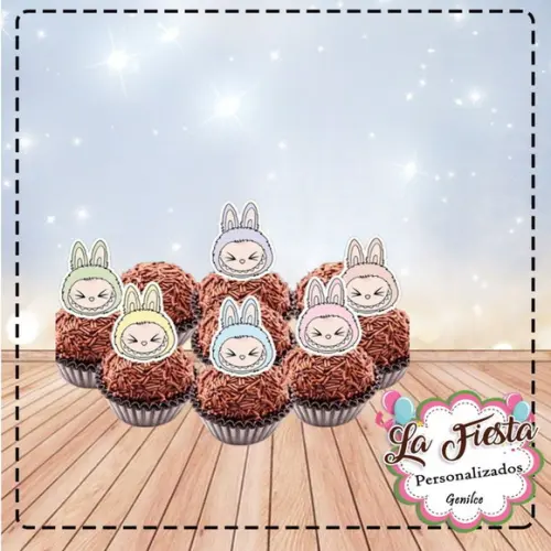 Toppers para Docinho Labubu