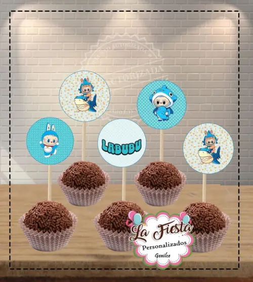 Toppers para Docinho Labubu