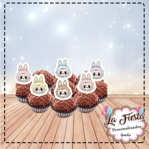 Toppers para Docinho Labubu