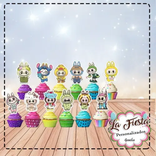 Toppers para Docinho Labubu
