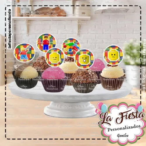 Toppers para docinho Lego Tradicional