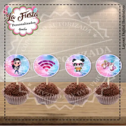 Toppers para docinho Luluca