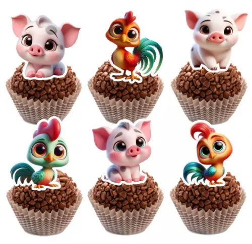 Toppers para Docinho Moana