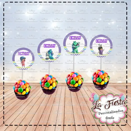 Toppers para docinho Monstros s.a
