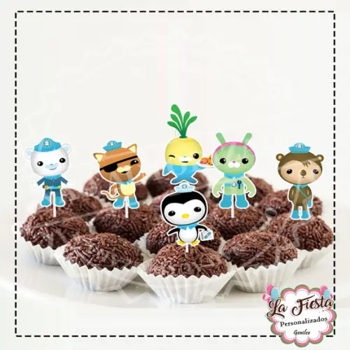 Toppers para docinho Octonautas