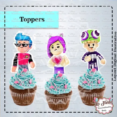 Toppers para docinho PKXD