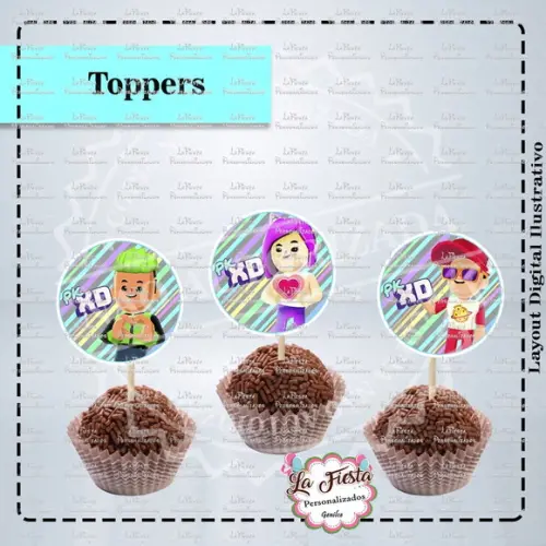 Toppers para docinho PKXD