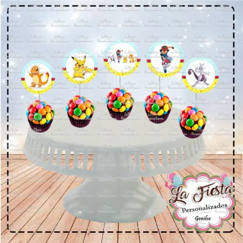 Toppers para Docinho Pokemon