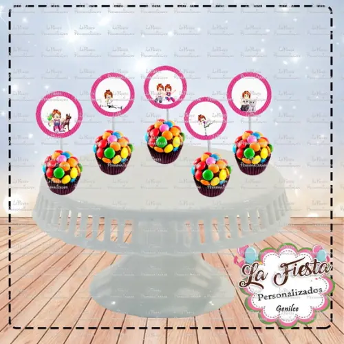Toppers para docinho Roblox Girls