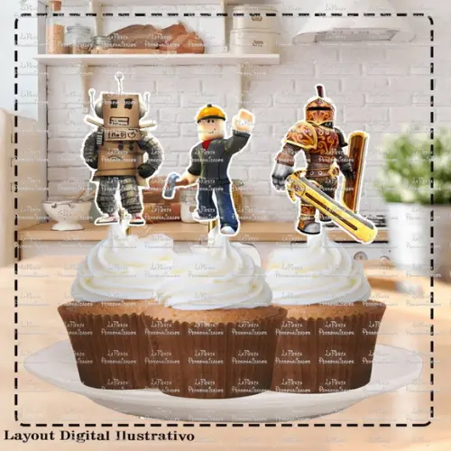 Toppers para Docinho Roblox