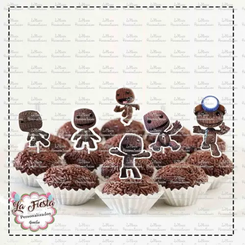 Toppers para Docinho Sackboy: Uma Grande Aventura