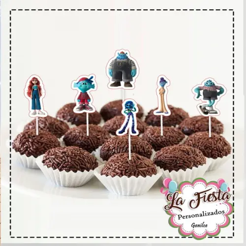 Toppers para Docinho Ruby Marinho: Monstro Adolescente