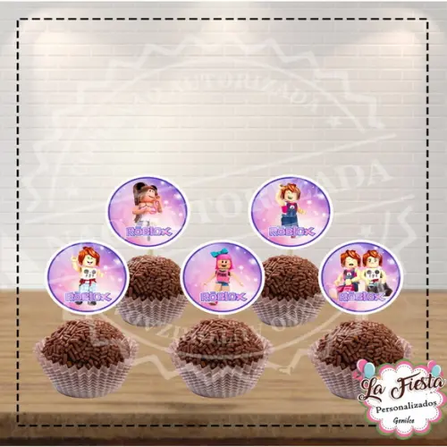 Toppers para docinho Roblox Girls