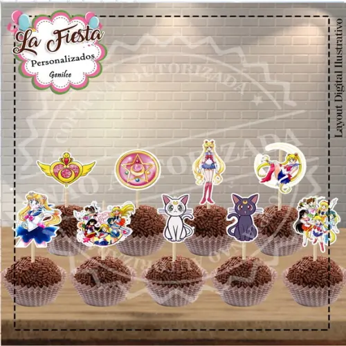 Toppers para Docinho Sailor Moon