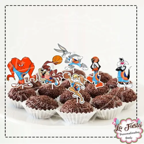 Toppers para docinho Space Jam