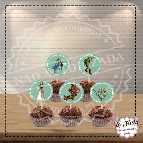 Toppers para Docinho The Legend Of Zelda