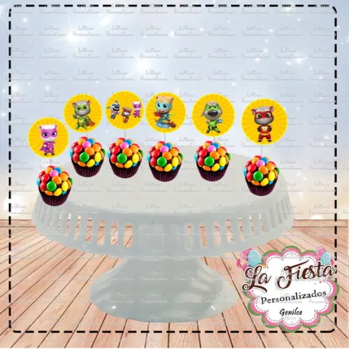 Toppers para docinho Talking Tom