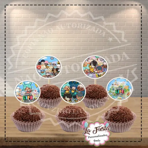 Toppers Para Docinho Toca Life