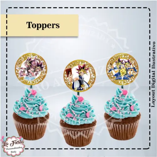 Toppers para docinho Yu-Gi-Oh