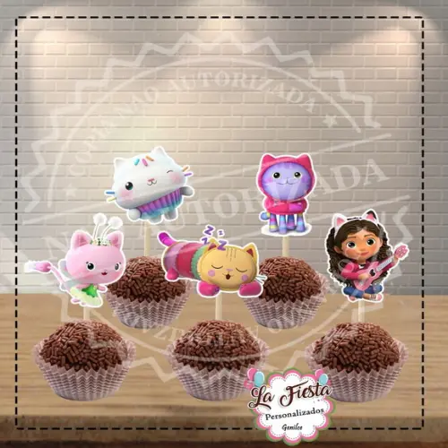 Toppers para Docinhos Gabby's Dollhouse