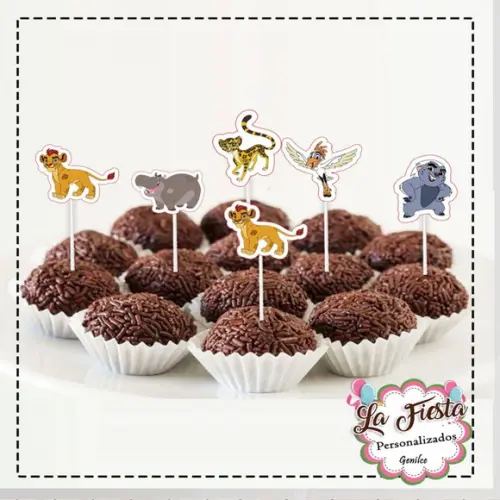 Toppers para Docinhos a Guarda do Leão