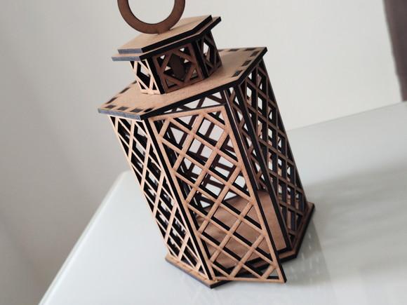 Lanterna Marroquina em mdf 20 cm