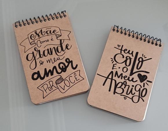 Bloco de Papel Capa mdf - Dia das Mães