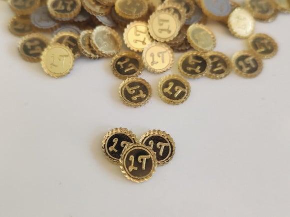 Etiqueta em Acrílico Personalizado 1cm 50unidades