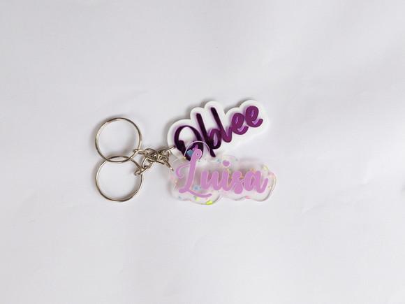 Chaveiro Personalizado em Acrílico Sobreposto